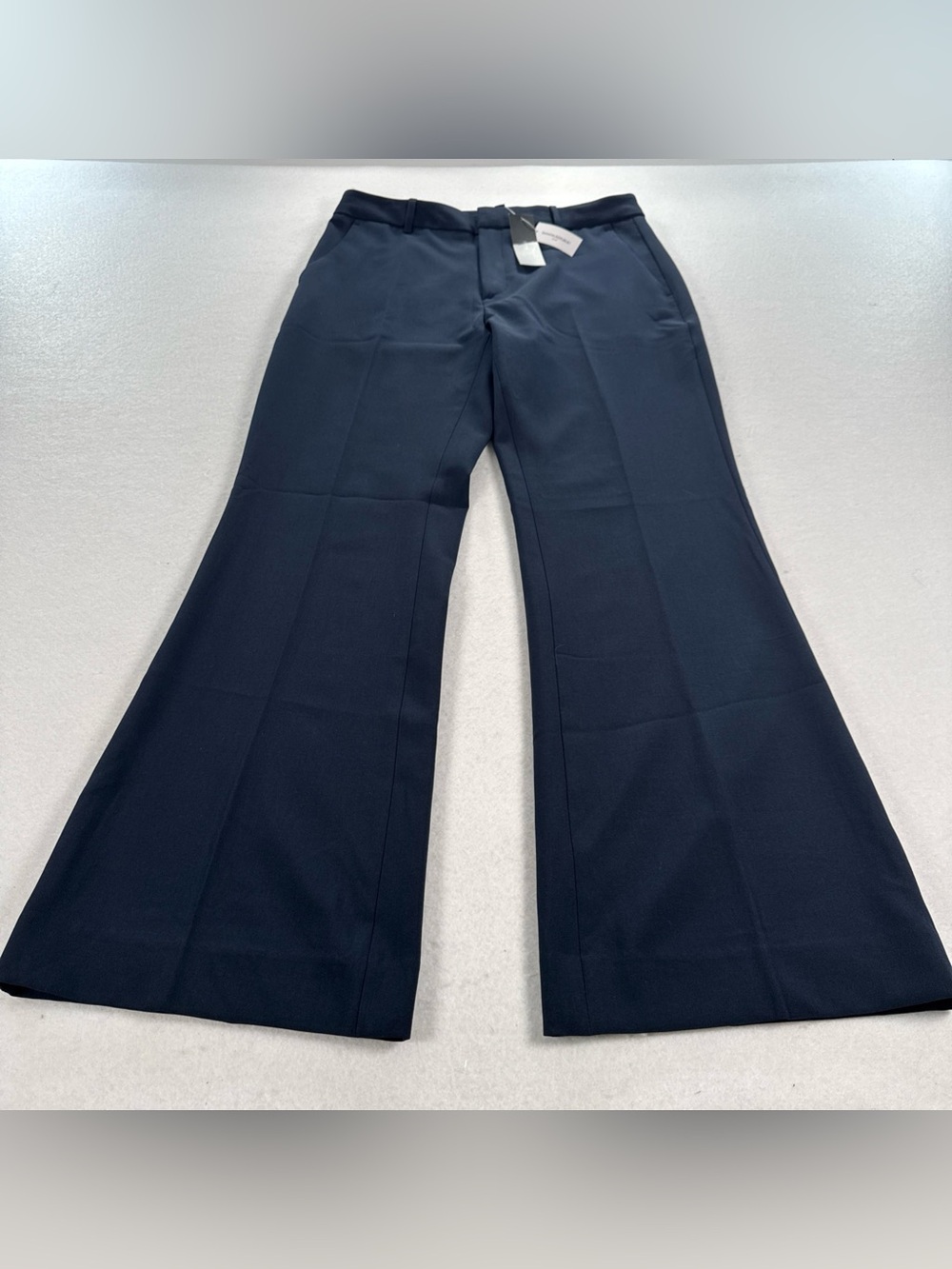 Banana Republic High Rise Bootcut Trousers Women 8 Petite Sculpted Stretch Blue - Picture 5 of 8